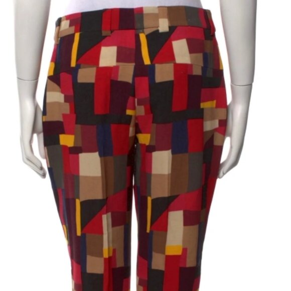 NWOT Akris Wool Double-Face Simultanee Print Multi Pants Trousers M FR38 $1,670 - Picture 4 of 5